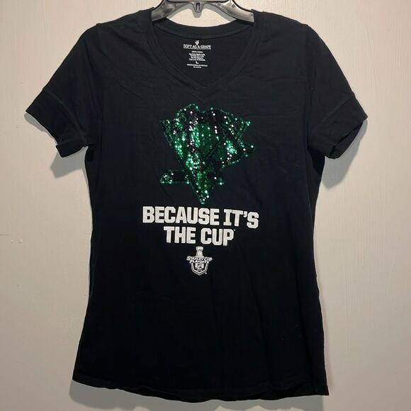 NHL Pittsburgh Penguins- BUNDLE! Bucket Hat & 2 Women’s V Neck T-Shirts- Size L - Picture 7 of 10